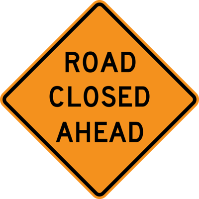 road closed