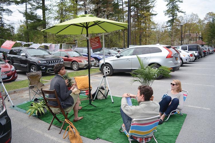 Williams students turn parking spaces into 'parks' to call attention to climate change