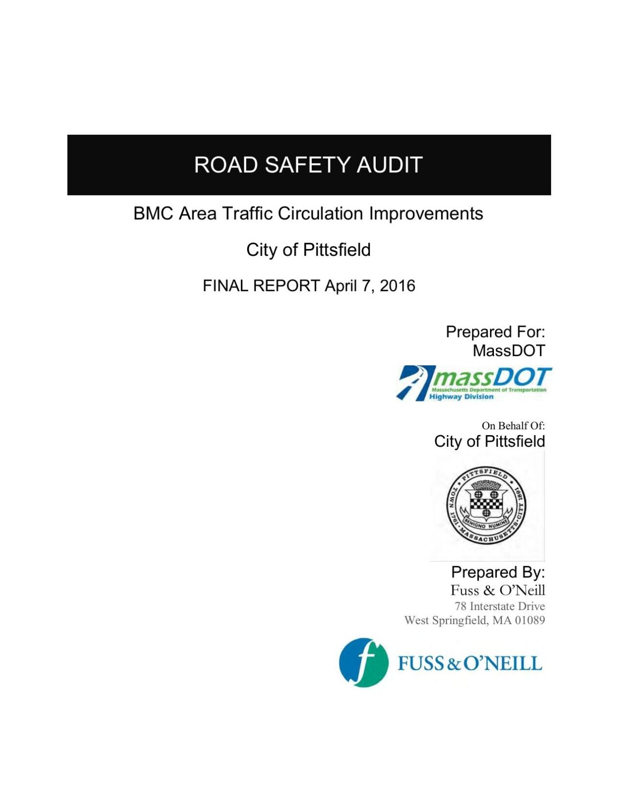 2016 Road Safety Audit Pittsfield