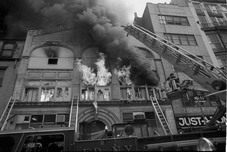 Watchf Associated Press Domestic News  New York United States APHS55966 EVERARD BATHHOUSE FIRE 1977