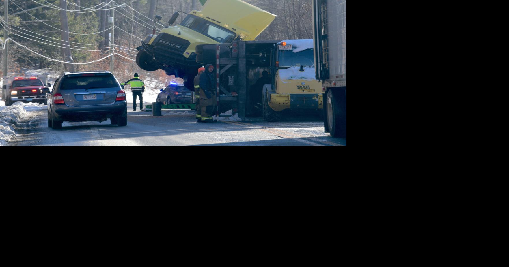 Traffic on Route 20 in Becket reduced following tractor trailer crash