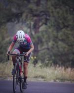 Kira Payer pedals uphill