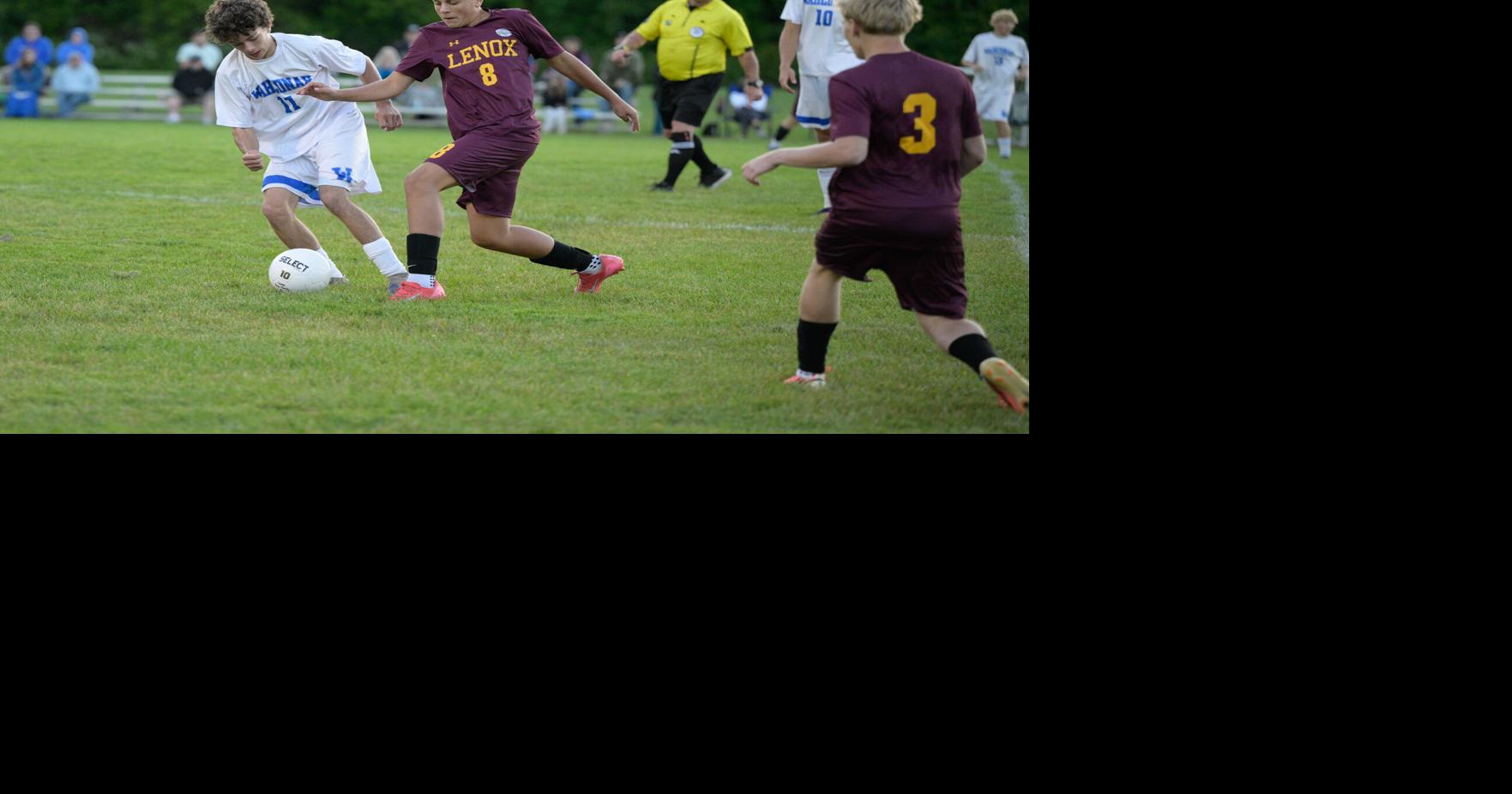 boys playing soccer