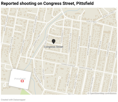 Map of Congress Street shooting