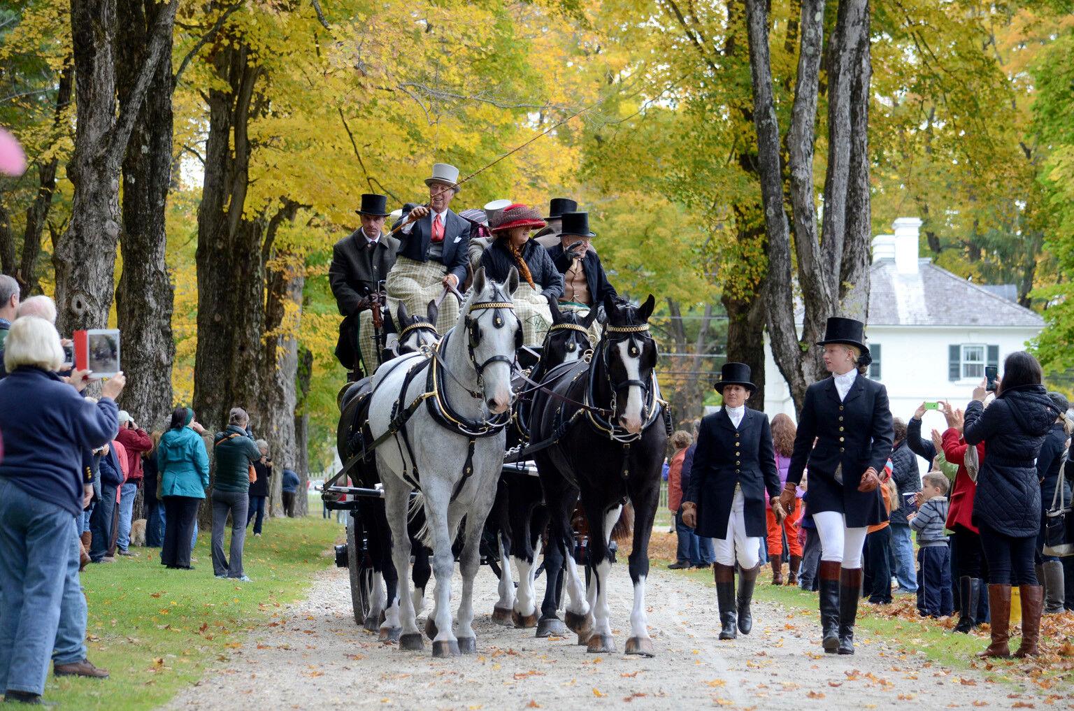 A Gilded Age tradition Horsedrawn carriages parade to local historic