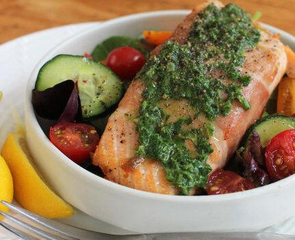 A vibrant green sauce for St. Patrick's Day