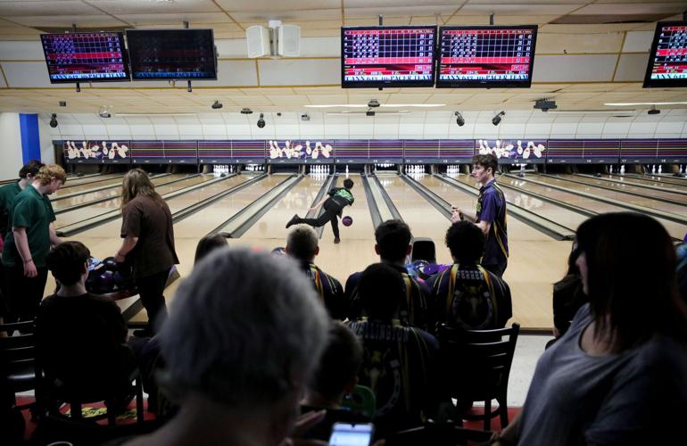 crowd watching bowling competition