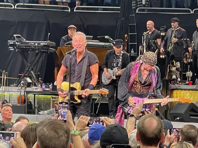 Bruce Springsteen performing in Orlando, Fla.