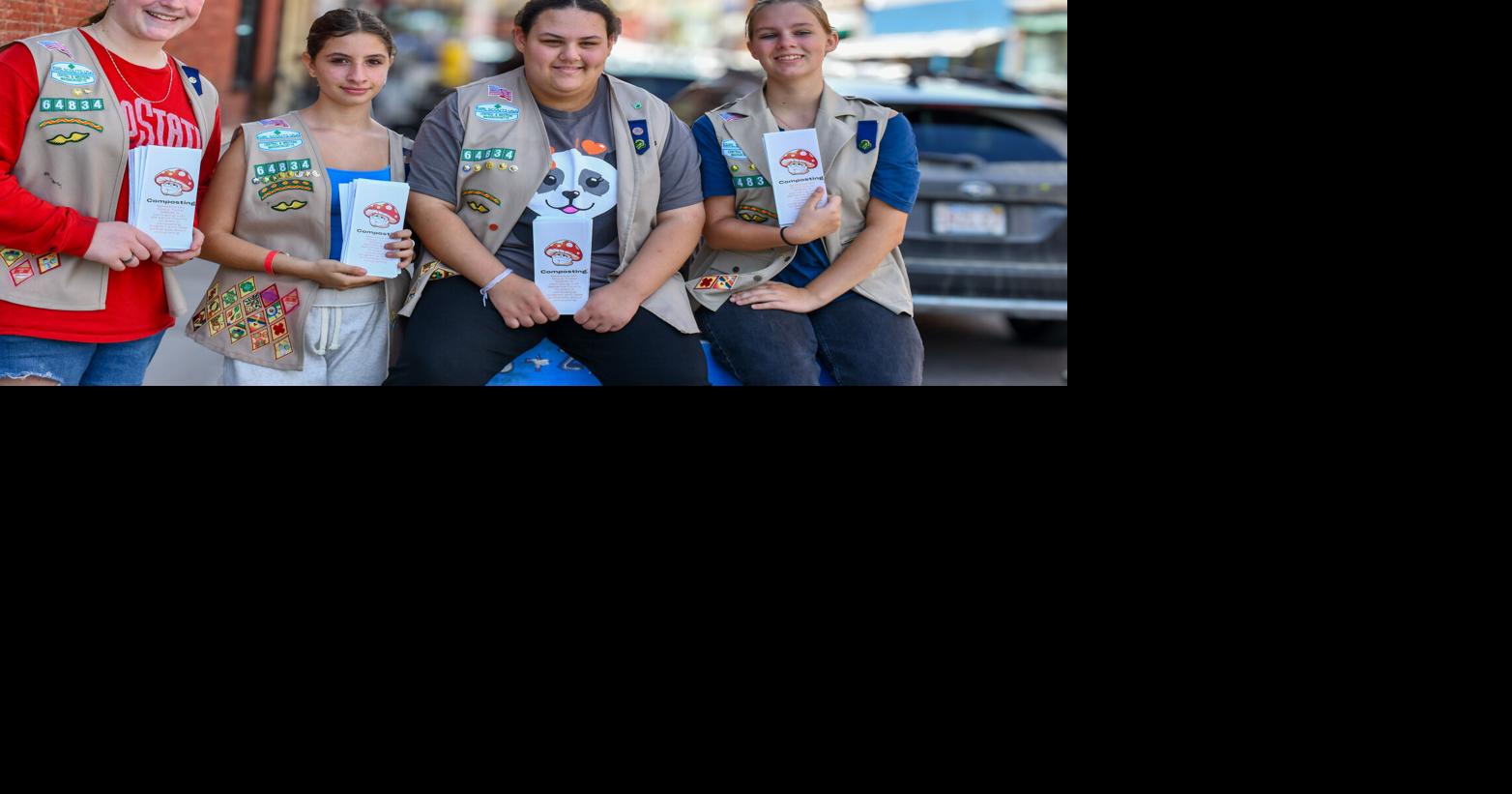 Here's how one Girl Scout troop is turning lunchroom scraps into garden-ready soil