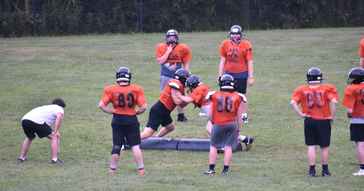 Lee practice football