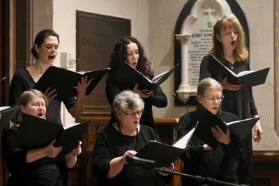 Women sing in a choir