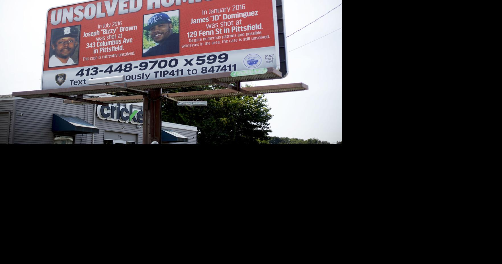 Police renew appeal in two unsolved Pittsfield killings with new billboards
