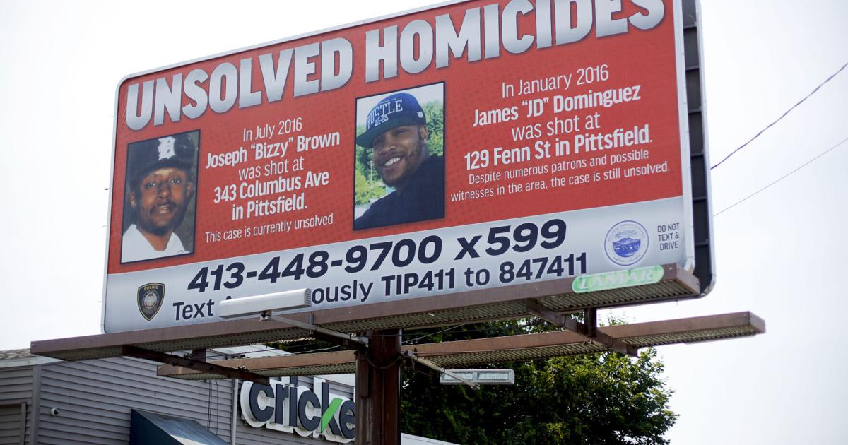 Police renew appeal in two unsolved Pittsfield killings with new billboards