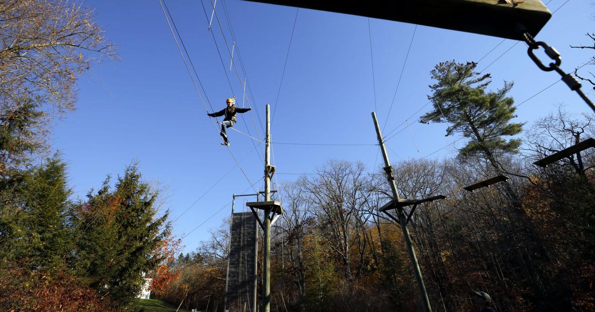 Ropes course and a climbing wall at Canyon Ranch: All in a day’s ...