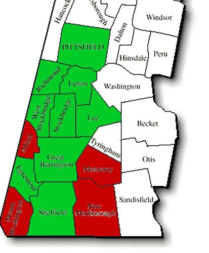 Berkshire County cannabis delivery map, Theory Wellness