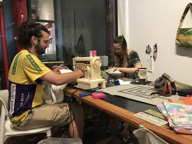 Co-owners of wallasauce sew