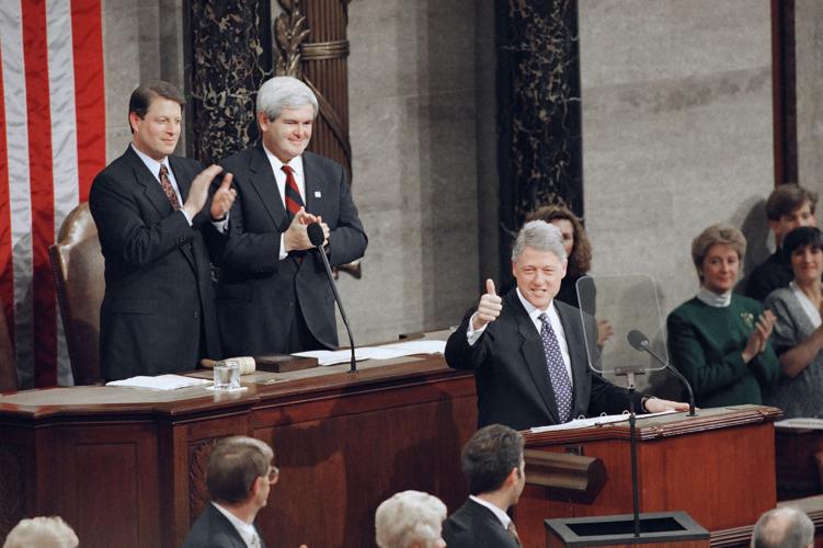 Bill Clinton, Al Gore, Newt Gingrich