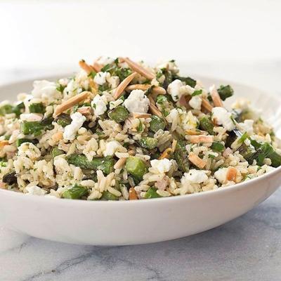 A brown rice salad that's a hearty side dish