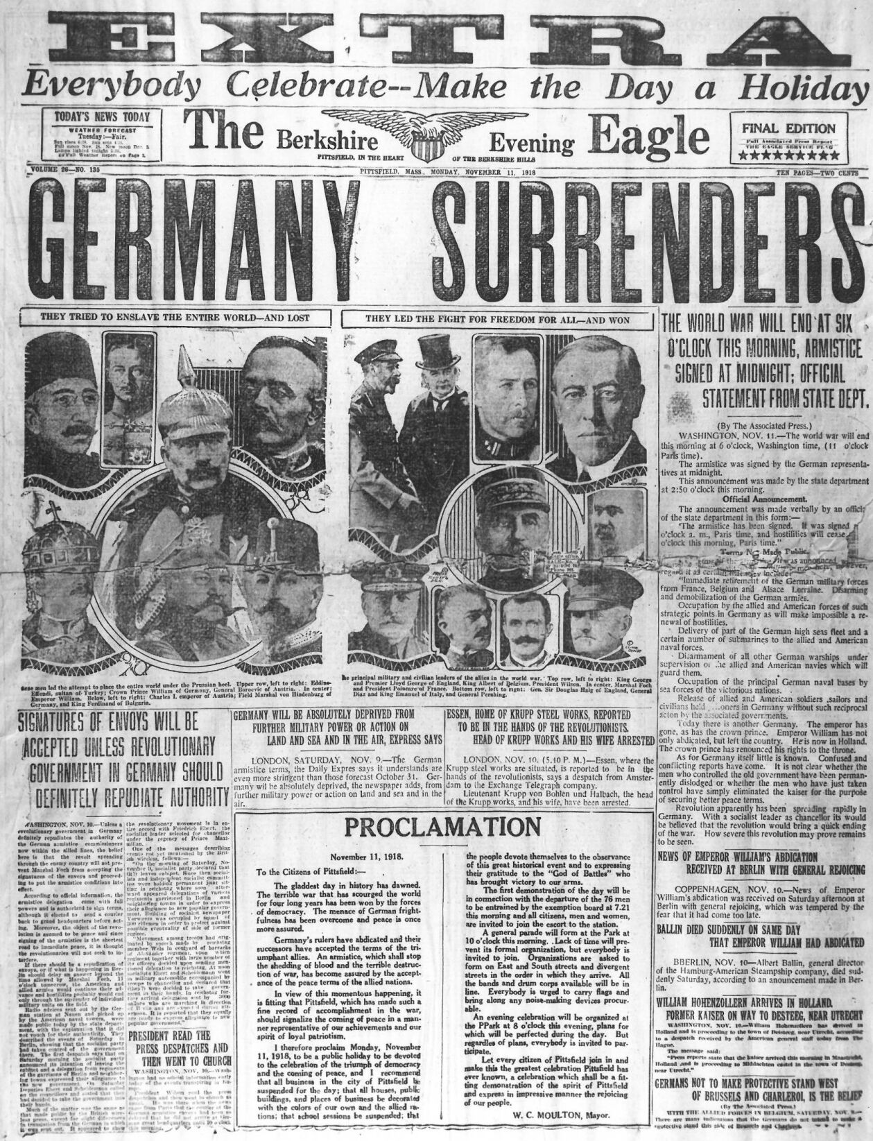 Days Gone By Looking Back At Wwi History Berkshireeagle Com