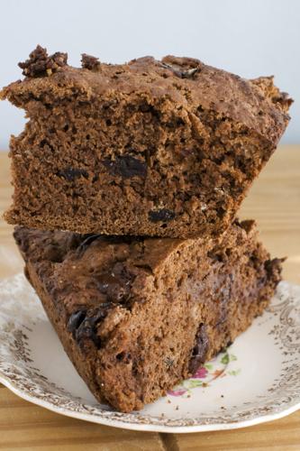 double chocolate cherry soda bread