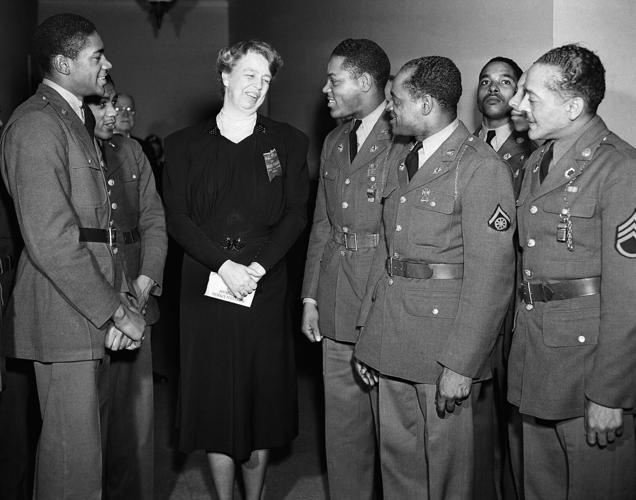 First Lady Visits Black Soldiers 1942