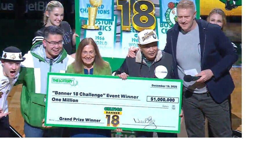 Williamstown man wins $1 million lottery prize at a Boston Celtics game. Here's how he plans to spend it ...
