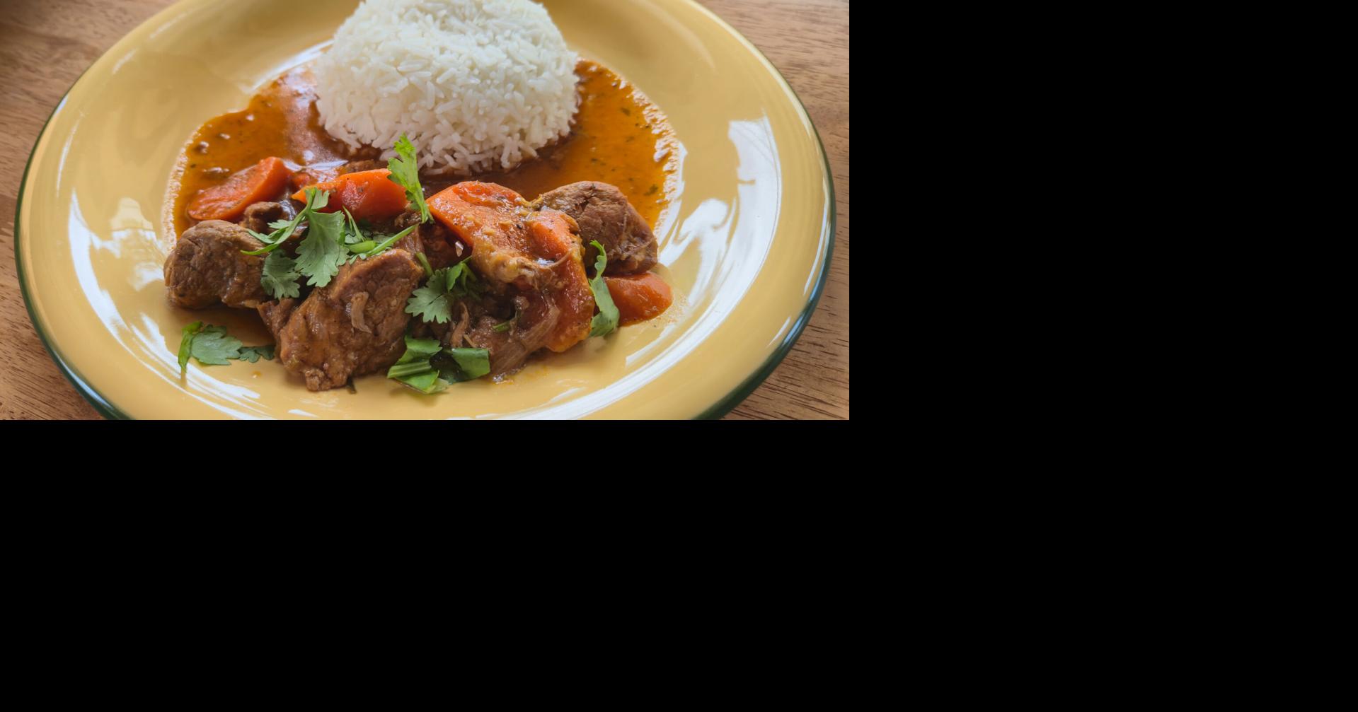 Hawaiian-style beef stew in the slow cooker adds a sweet twist to a classic comfort dish