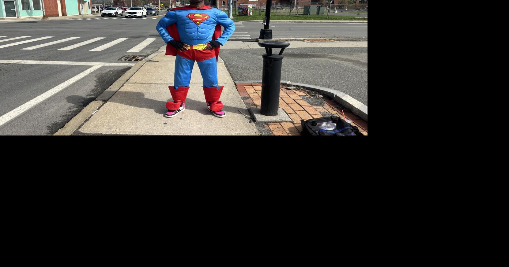 It's a bird. It's a plane. It's Pittsfield's very own (dancing) Superman.