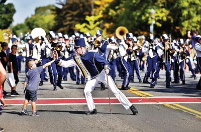 Lee Founder's Day Parade  Mt. Everett Eagles marching band in September 2017