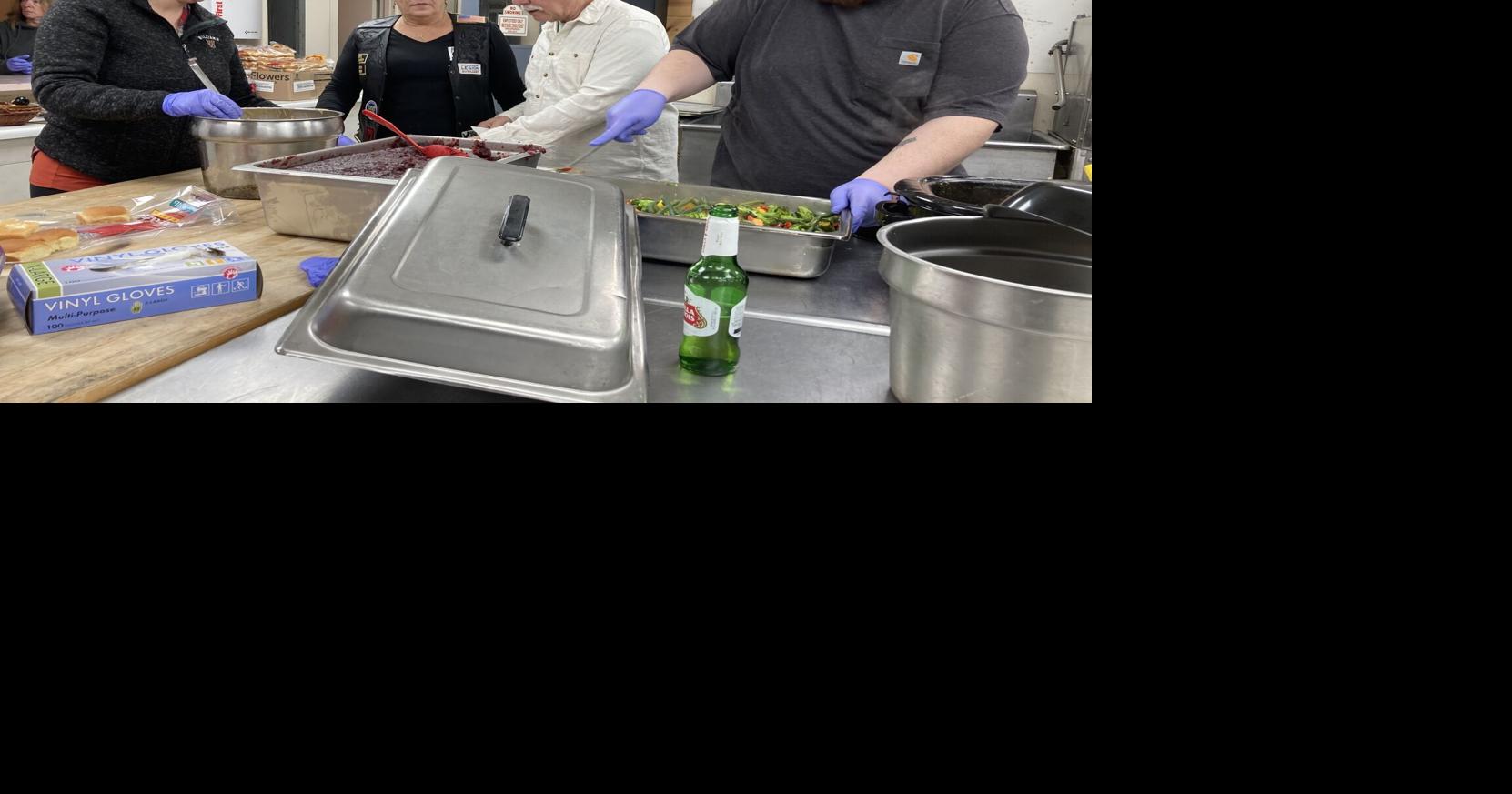 The North Adams American Legion Post urged veterans to return, in-person, for the Christmas meal. They answered the call