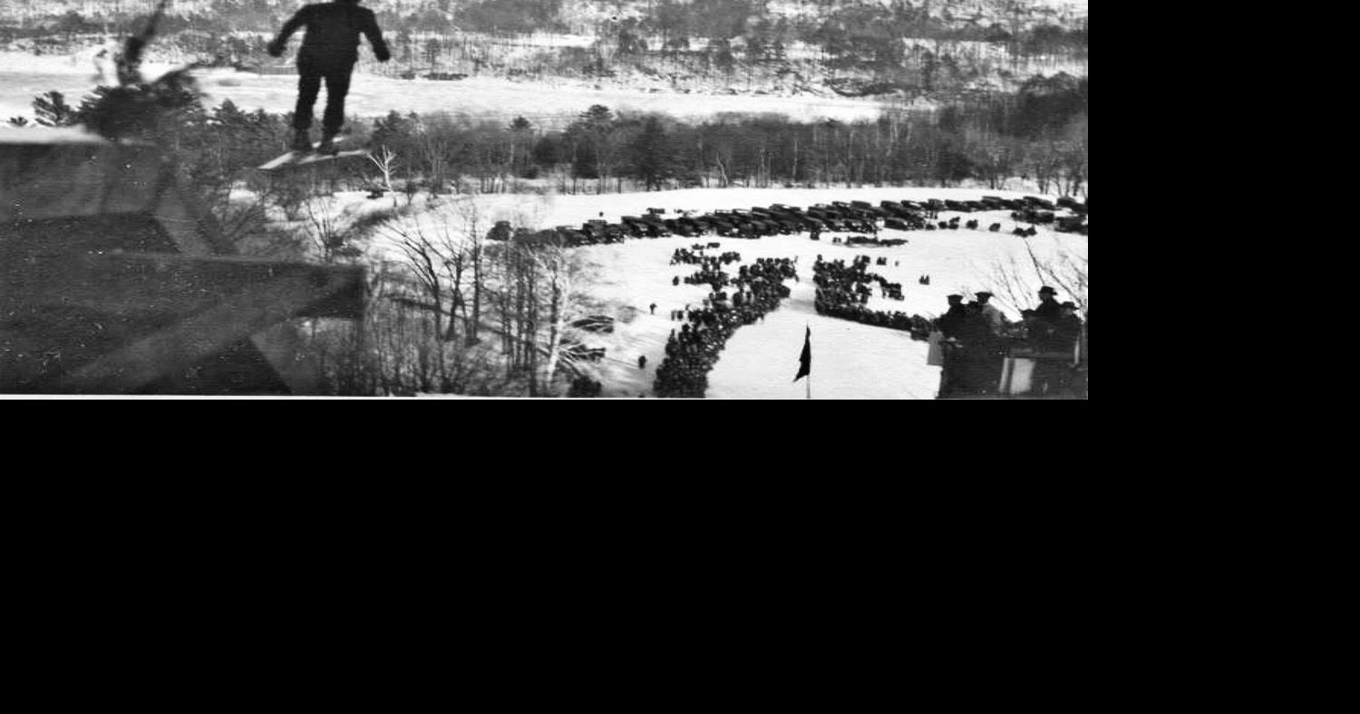 Toboggan slide was part of winter attraction