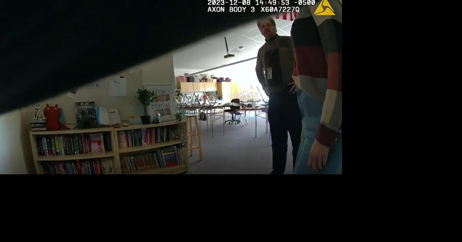 Bodycam footage inside classroom shows Great Barrington police officer say they could ‘search every room and ask every teacher’ for book