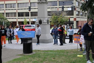 Supporters and family members of Miguel Estrella gathered at Park Square