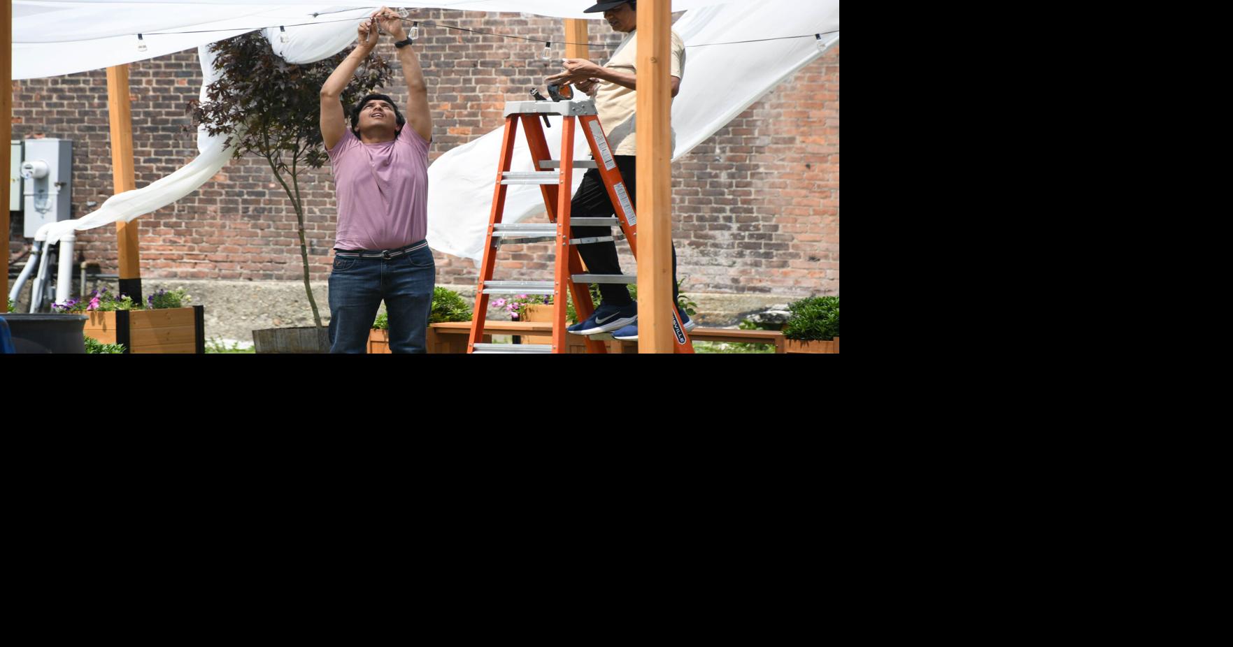 Volunteers transform North Adams pocket park into community gathering space
