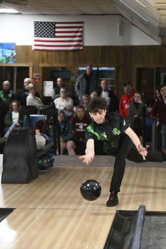 A teen bowls