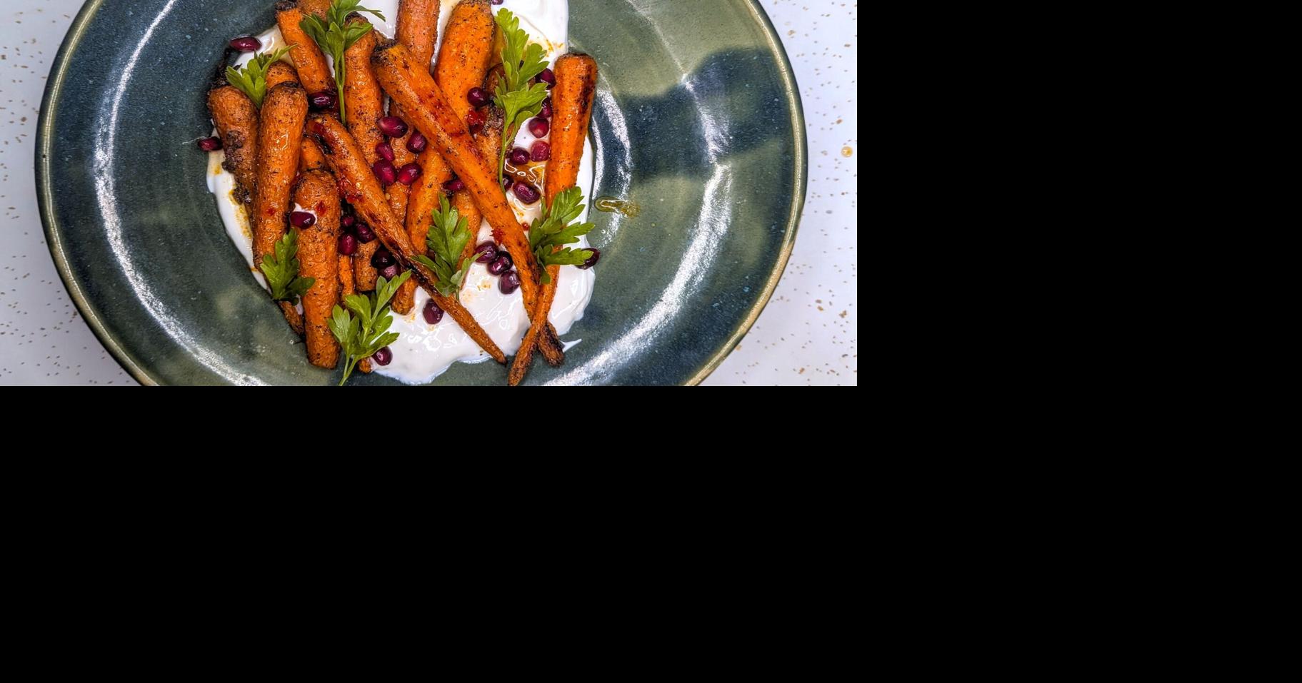 FORK & FOLIO: This honey and chile roasted carrot recipe takes carrots from drab to fab