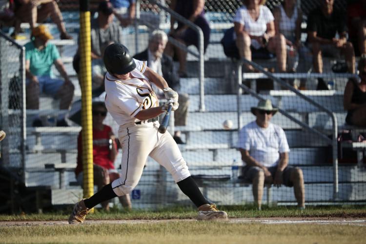 pittsfield suns baseball player hits ball with bat
