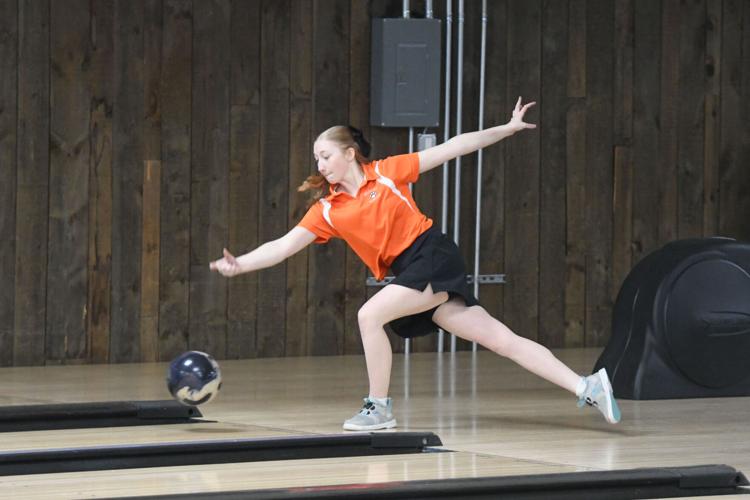 A teen bowls