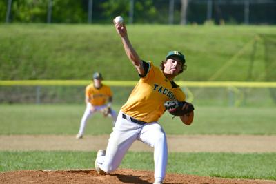 A player pitches