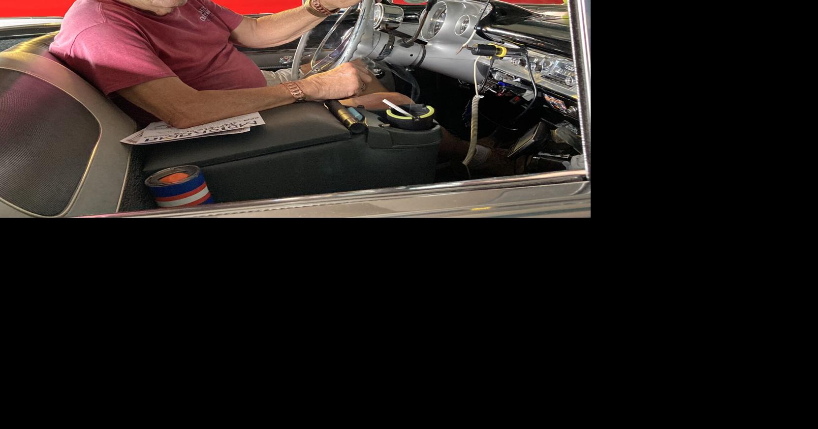 Alan Loncto in his 1957 Chevrolet Bel Air