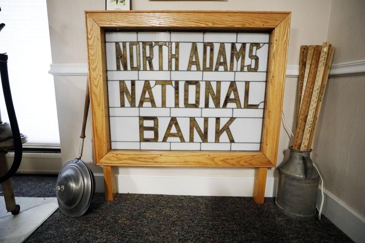 north adams national bank stained glass sign