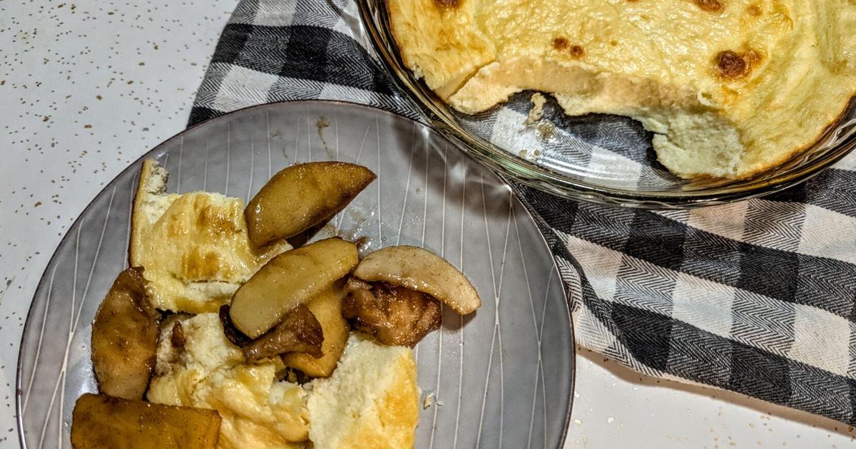 Warm up your fall table with sweet, buttery spoonbread and fried apples