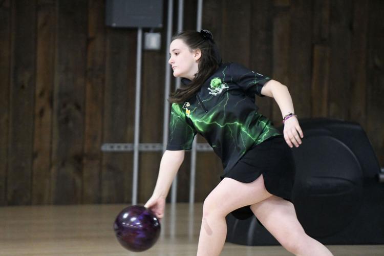 A teen bowls