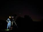 Meet Rick Costello — a silhouette, and a stargazer