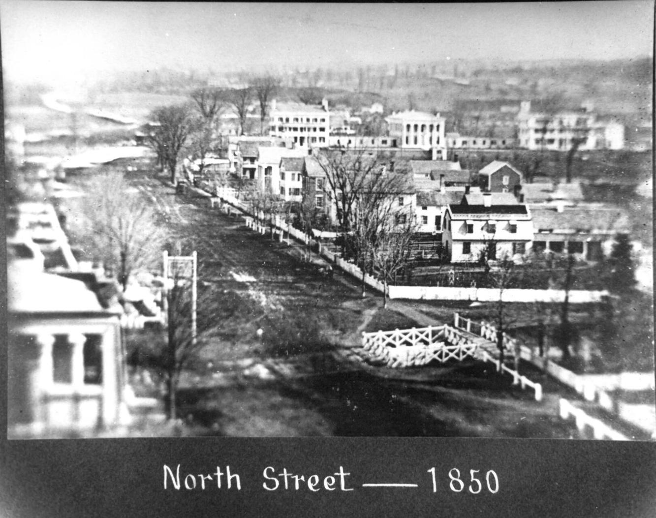 Oldest known photograph of North Street, Pittsfield