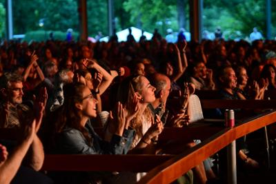 The crowd at a concert at Tanglewood