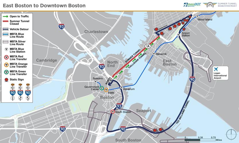 East Boston map