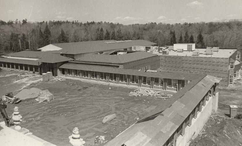 New construction of Canyon Ranch in Lenox, seen from the third floow at the Bellefontaine mansion, 1989