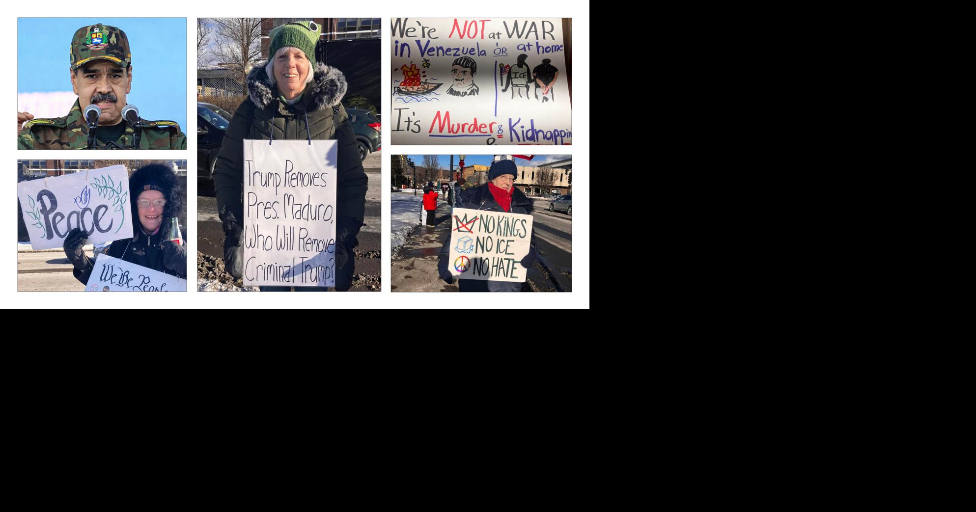 'Venezuela should be run by Venezuelans.' North Adams protesters push back at Maduro’s seizure; state Venezuelan leader applauds action