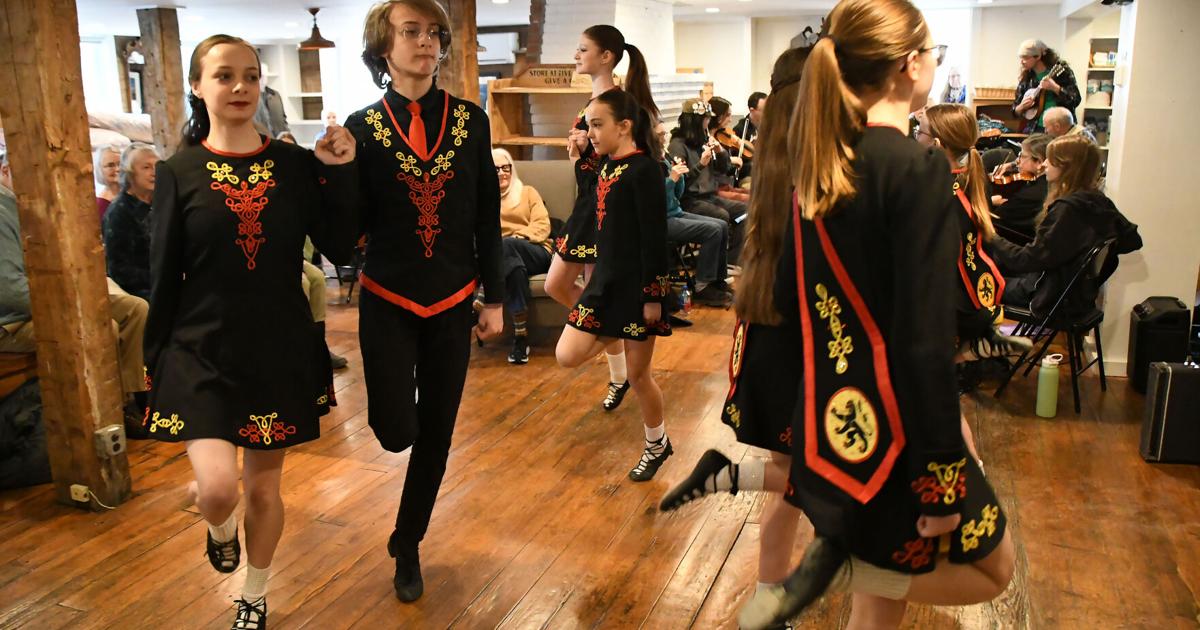 Irish dancers bring St. Patrick's Day cheer to the Store at Five Corners